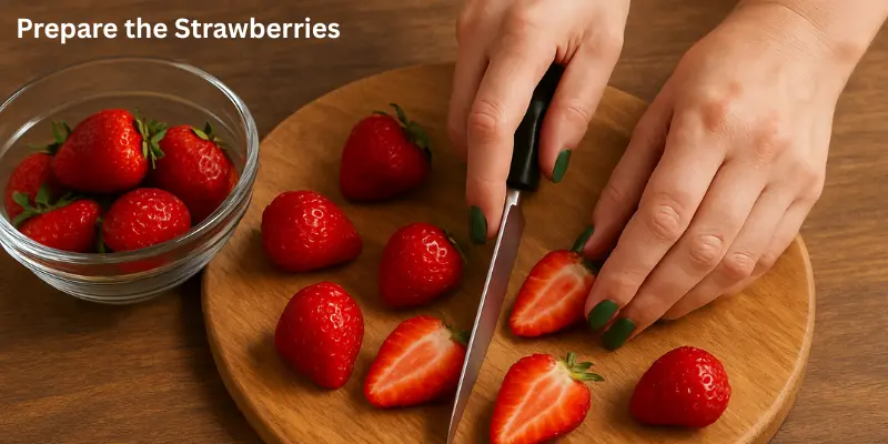 Prepare the Strawberries