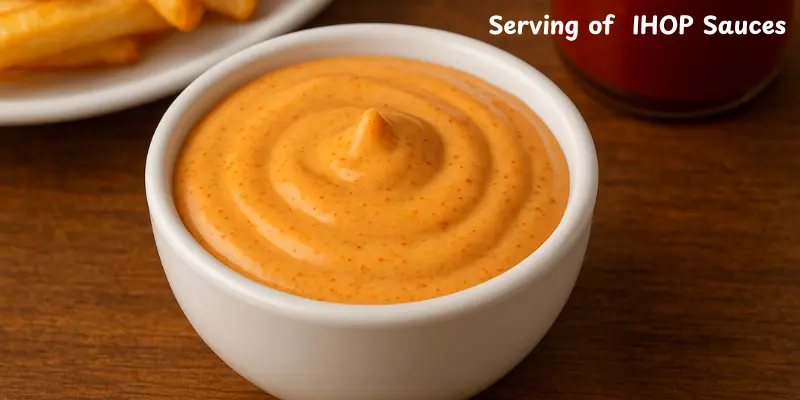 Serving of IHOP Sauces