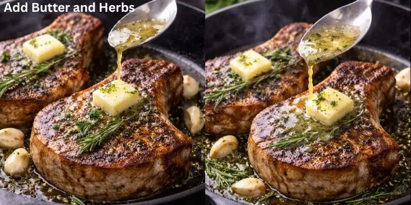 add-butter-and-herbs-for-pork-chops