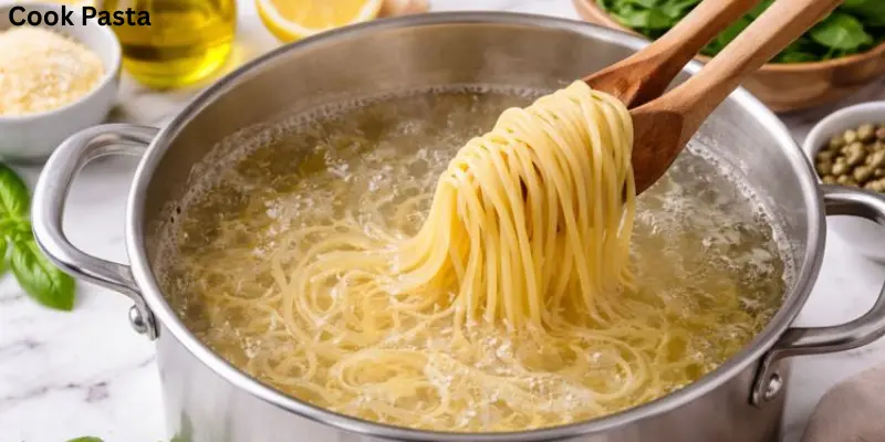 cook-pasta-for-lemon-capellini-salad