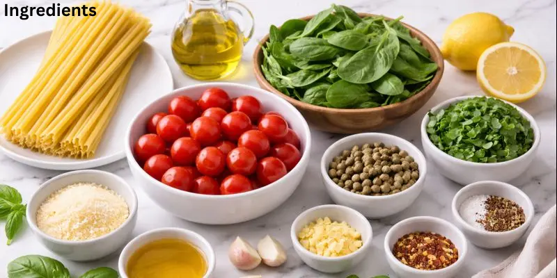 ingredients-of-capellini-salad